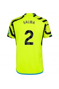 Fotbalové Dres Arsenal William Saliba #2 Venkovní Oblečení 2023-24 Krátký Rukáv